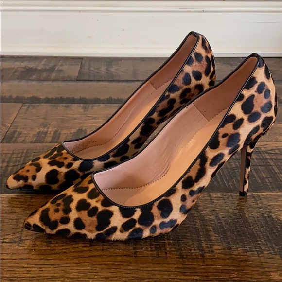 J. Crew - Leopard Pony-hair Heels
